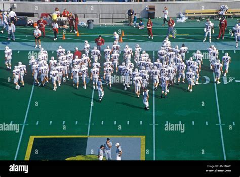 College football players at the Army vs Lafayette game Michie Stadium ...