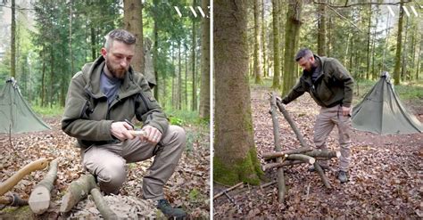 VIDÉO. Adepte du bushcraft, il n'a besoin de rien pour vivre ...