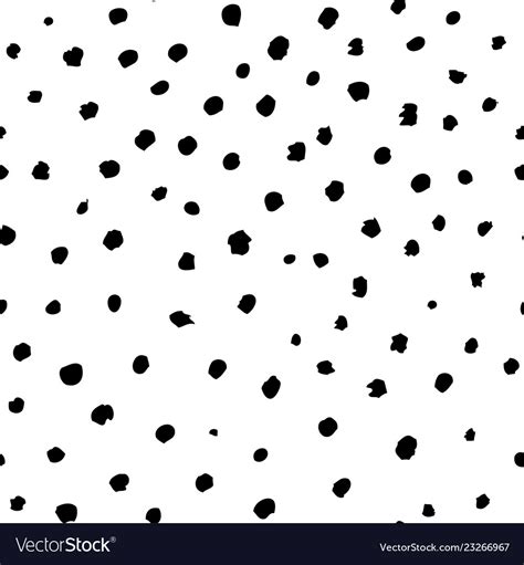 Monochrome Polka Dot Seamless Pattern Royalty Free Vector