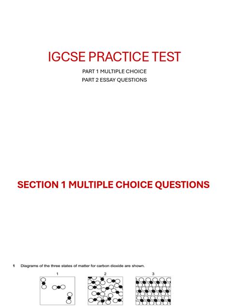 Igcse Practice Test | PDF