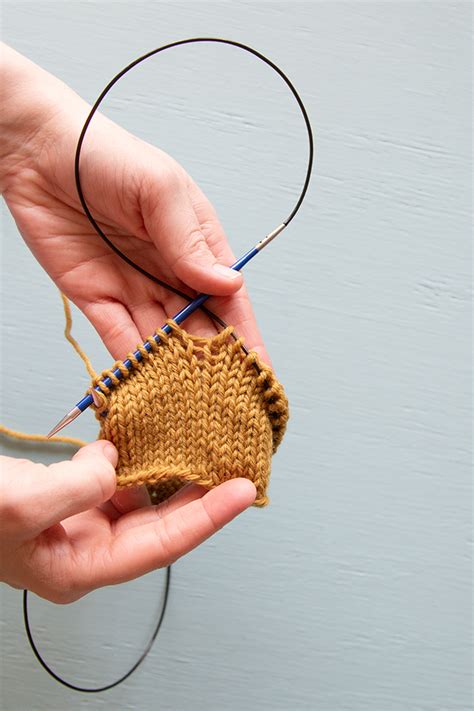 Magic Loop For Knitting In The Round With A Long Circular Needle With