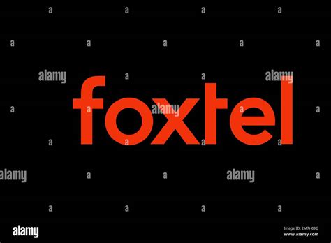 Foxtel, Logo, Black background Stock Photo - Alamy