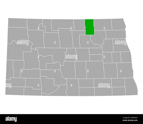 Map of Towner in North Dakota Stock Photo - Alamy