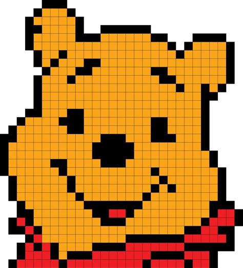 Cartoon Winnie The Pooh Pixel Art Ideas Cute Tigger Pixel Art Pooh