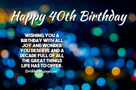 150 Amazing Happy 40th Birthday Messages That Will Make 51 Off