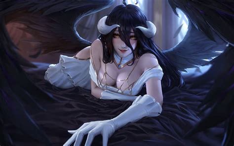 Online Crop Hd Wallpaper Albedo Overlord Overlord Anime Anime