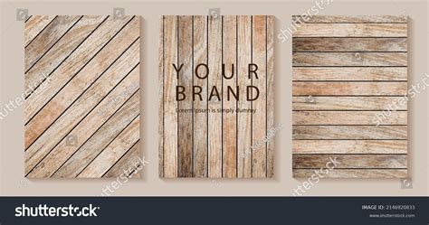 Vector Wood Background Texture A4 Size Stock Vector Royalty Free