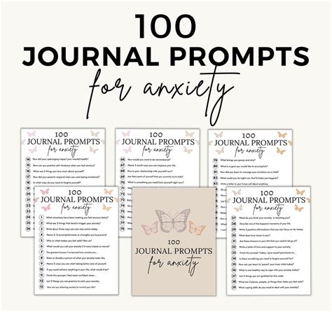 Journal Prompts For Anxiety Printable Journal Pages Printable