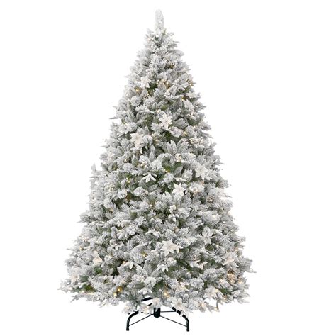 6 Foot Christmas Tree with Lights - Frosted Colonial - Big Christmas