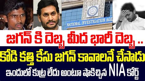 కోడి కత్తి కేసులో కుట్ర కోణం లేదంటూ జగన్ కి భారీ షాకిచ్చిన Nia కోర్ట్ Ys Jagan Kodi Kathi