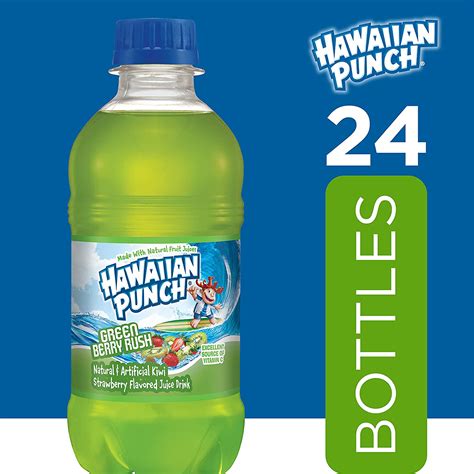 Hawaiian Punch Green Berry Rush 10 Fl Oz Bottles 6 Count Pack Of 4