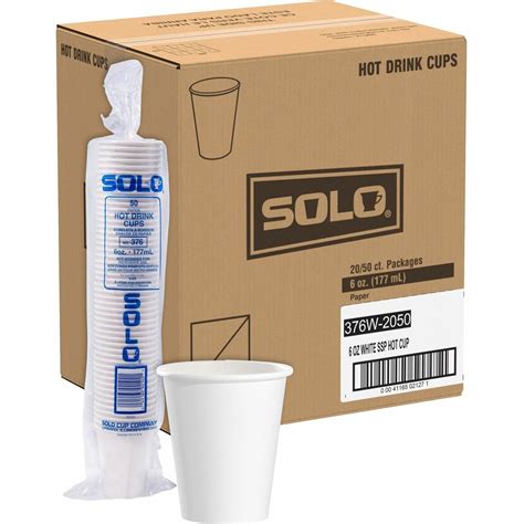 Solo Oz Paper Hot Cups Drinking Cups Dart Container Corporation