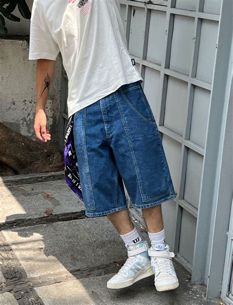 Male Streetwear Retro Jorts Ootd Fashion Grail Inspo Summer Outfit
