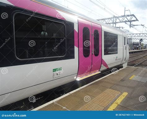 Modern C2C Train Making a Trial Stop at Stratford Station Editorial Photo - Image of arrive ...