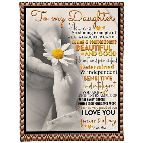 Special Letter to My Daughter Blanket - Soft and Meaningful Gift for