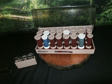Vintage Windmere Gentle 24 Hot Rollers Curlers With Clips Revlon Perfect Heat Professional Hair