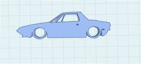 Archivo Stl Llavero Silueta Fiat Bertone X X Modelo Imprimible