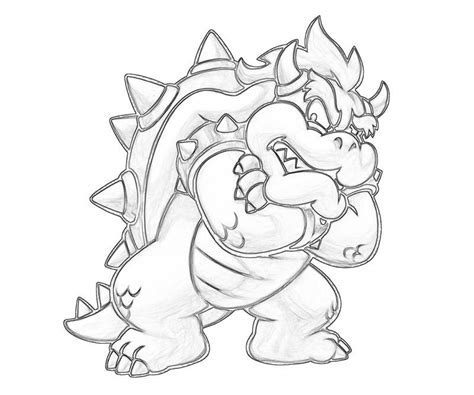 Bowser Printable Coloring Pages - Coloring Home