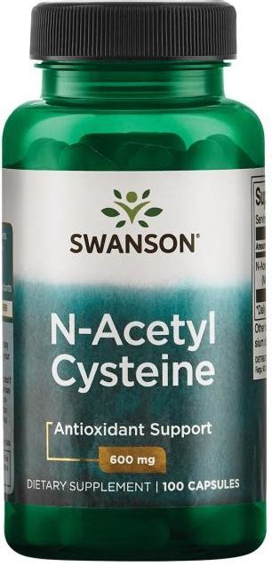 Swanson NAC N Acetyl L Cystein 600 mg 100 kapslí od 529 Kč Heureka cz