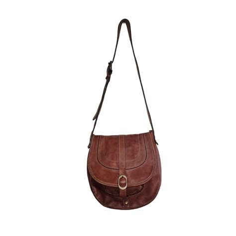 Patricia Nash Bags Patricia Nash Barcelona Brown Leather Saddle Bag