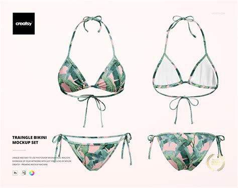 Traingle Bikini Mockup Set Etsy UK