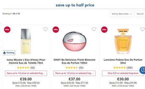 Boots FRAGRANCE OFFERS - save up to HALF PRICE at Boots