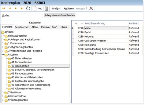 Fibu Kontenplan