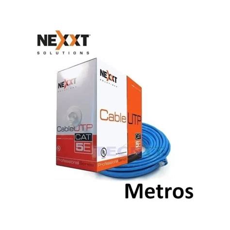 ROLLO DE CABLE UTP NEXXT AB355NXT02 M AZUL CAT5E POR 100 METROS TECNIT