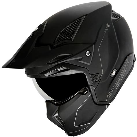 Casco Mt Streetfighter Sv Solid A1 Negro Mate Totmoto