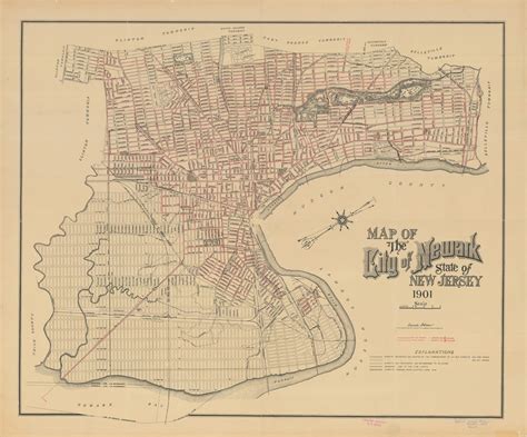 "Map of the City of Newark in the State of New Jersey" : Adam, Ernest : Free Download, Borrow ...