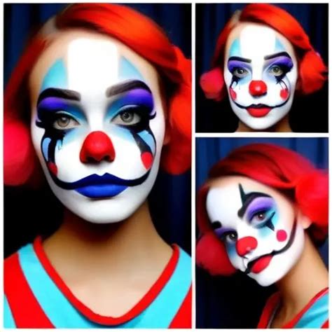 Simple Clown Face Makeup | Saubhaya Makeup