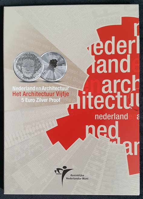 Nederland 2008 Architectuur Vijfje Zilver PROOF Bildtmunt