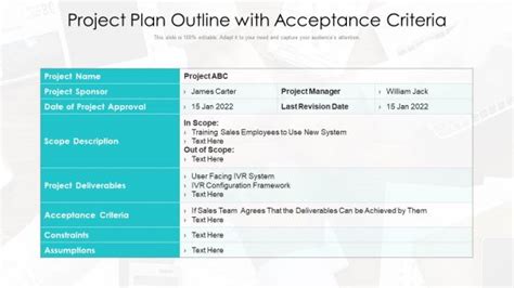 Project Acceptance Criteria Powerpoint Templates Slides And Graphics