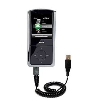 Gomadic Coiled Power Hot Sync USB Cable Suitable For The RCA M Digital Music Player With