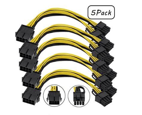 Eastin 8 Pin To Dual 8 Pinpcie 8 Pin Female To Dual 8 Pin 62 Male Pci Express Adapter Power