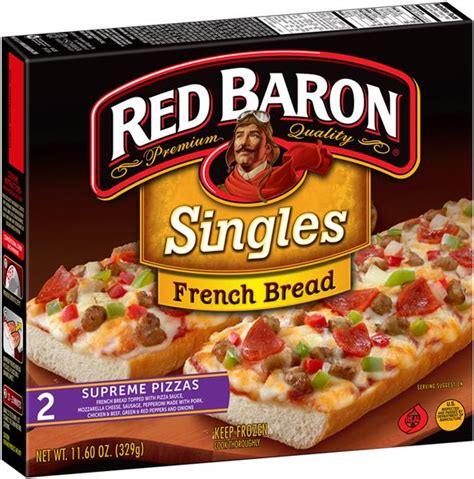 Red Baron Singles French Bread Supreme Pizzas 2Ct Hy Vee Aisles