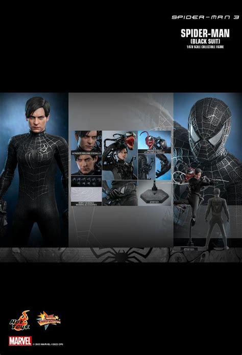 ĐẶT TRƯỚC HOT TOYS MMS727B SPIDER MAN 3 SPIDER MAN BLACK SUIT LUSSO TOYS Collectibles