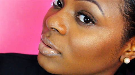 Dark Skinned Natural Glow Everyday Makeup Look ♡ Using Highlight From