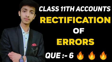 Q Rectification Of Errors Class Accounts Rectification Of