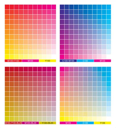 CMYK Color Chart PDF