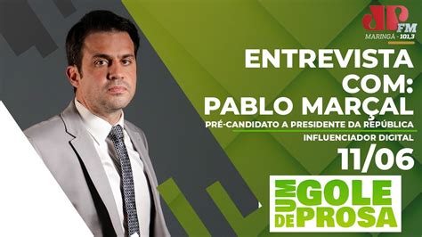 Entrevista o pré candidato a presidente da República Pablo Marçal