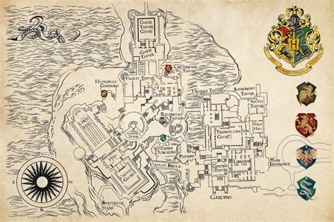 Hogwarts Map Digital Download - Etsy UK