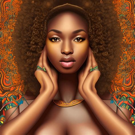 Beautiful Brown Skin Woman Graphic · Creative Fabrica