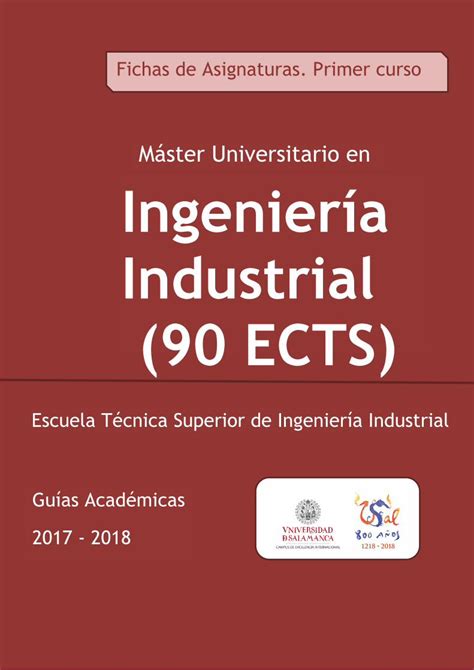 PDF Máster Universitario en Ingeniería Industrial 90 ECTS PDF