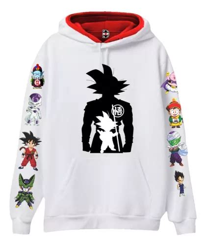 Buzo Buso Saco Suave Con Capucha Estampado Goku Dragon Ball Env O Gratis