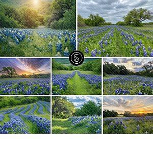 Bluebonnet Field Digital Backdrops – Squijoo.com