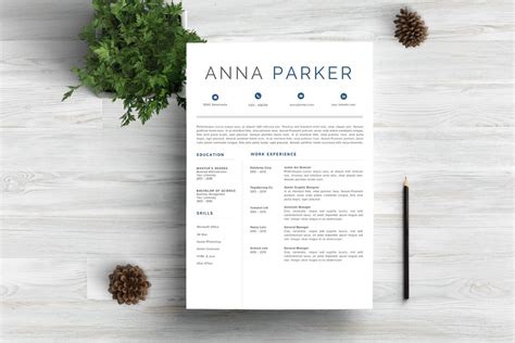 Creative Resume Template Word Graphic by Prototype Studio · Creative Fabrica