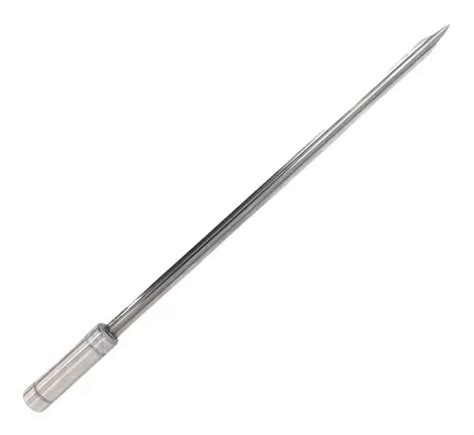 Espeto Espada Inox 60cm Cabo Revestido Alumínio Churrasco MercadoLivre