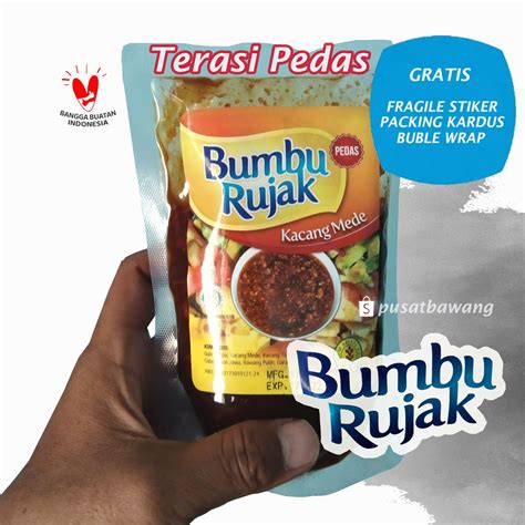 Jual Bumbu Rujak Manis Rasa Terasi Pedas Gr Shopee Indonesia