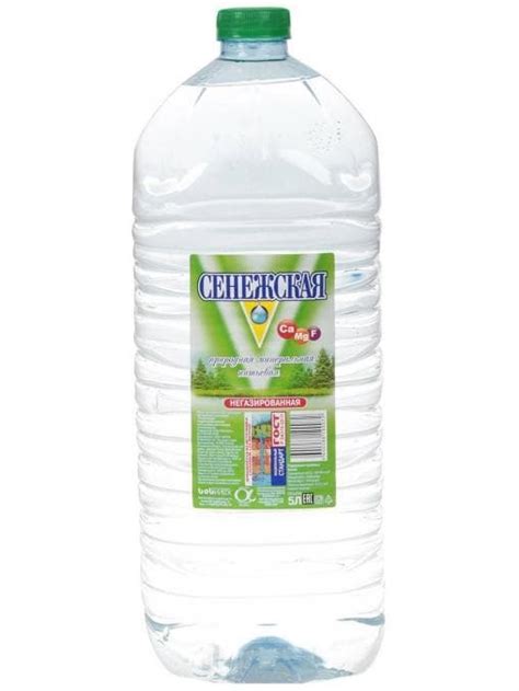 Вода минеральная Сенежская негазированная 5 л ПЭТ купить в Barista-LTD.ru